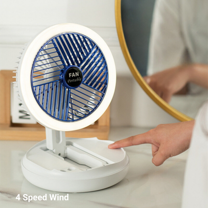 MiniFan™ - USB Charging Foldable Circulator Fan With Night Light - Heimnova