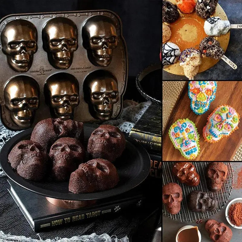 SpookyEat™ - 3D Skull Halloween Bakeware Mold - Heimnova