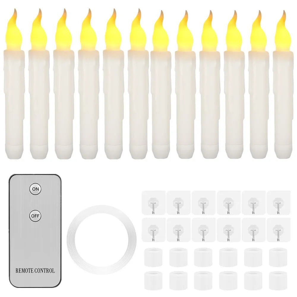 Flameless LED Candles™ - Floating LED Candles Light With Magic Wand - Heimnova