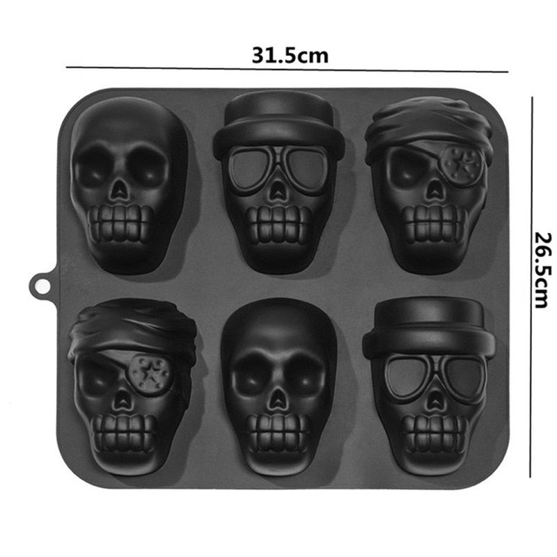 SpookyEat™ - 3D Skull Halloween Bakeware Mold - Heimnova