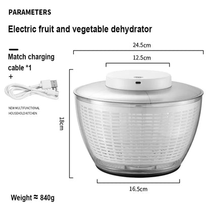 VegyFresh™ - Electric Vegetable Washer Dehydrator Spinner - Heimnova