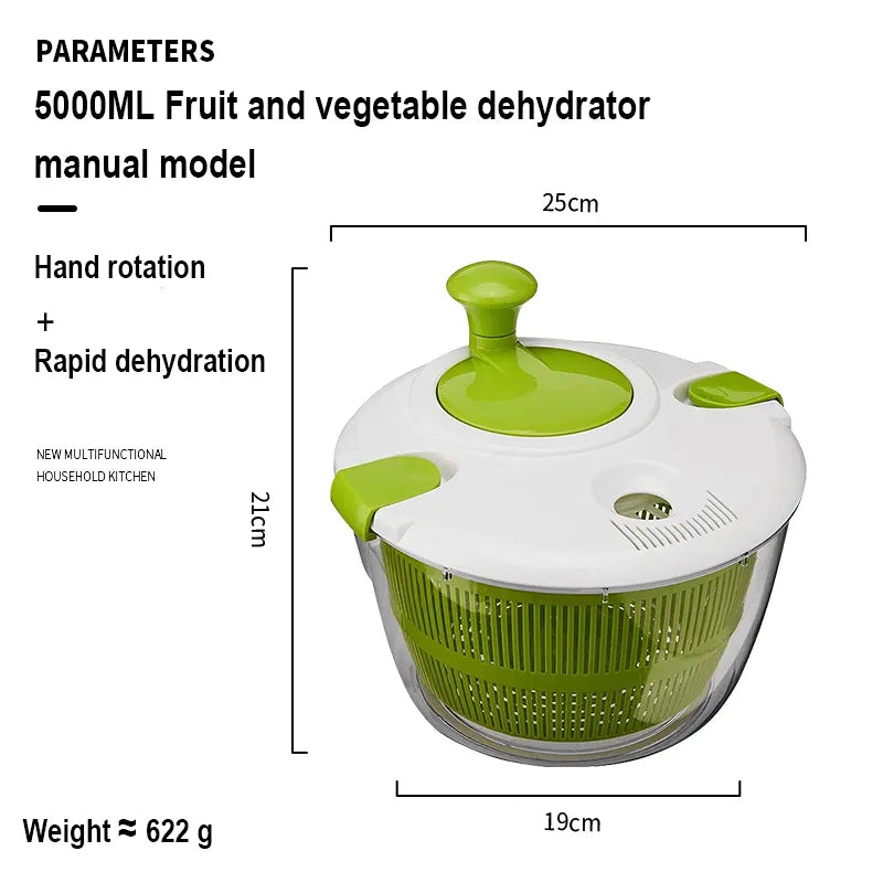 VegyFresh™ - Electric Vegetable Washer Dehydrator Spinner - Heimnova