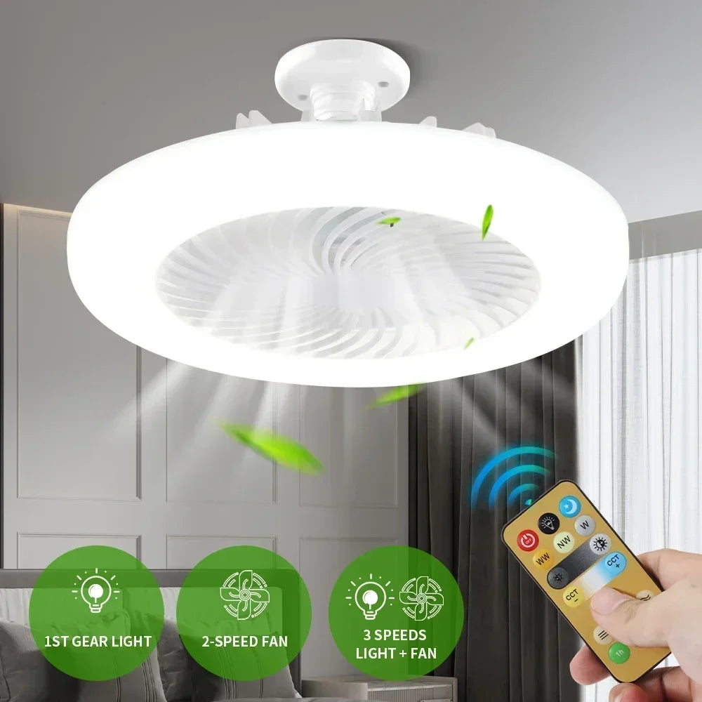 SmartBreeze™ - Remote Control Fan with LED Lighting - Heimnova