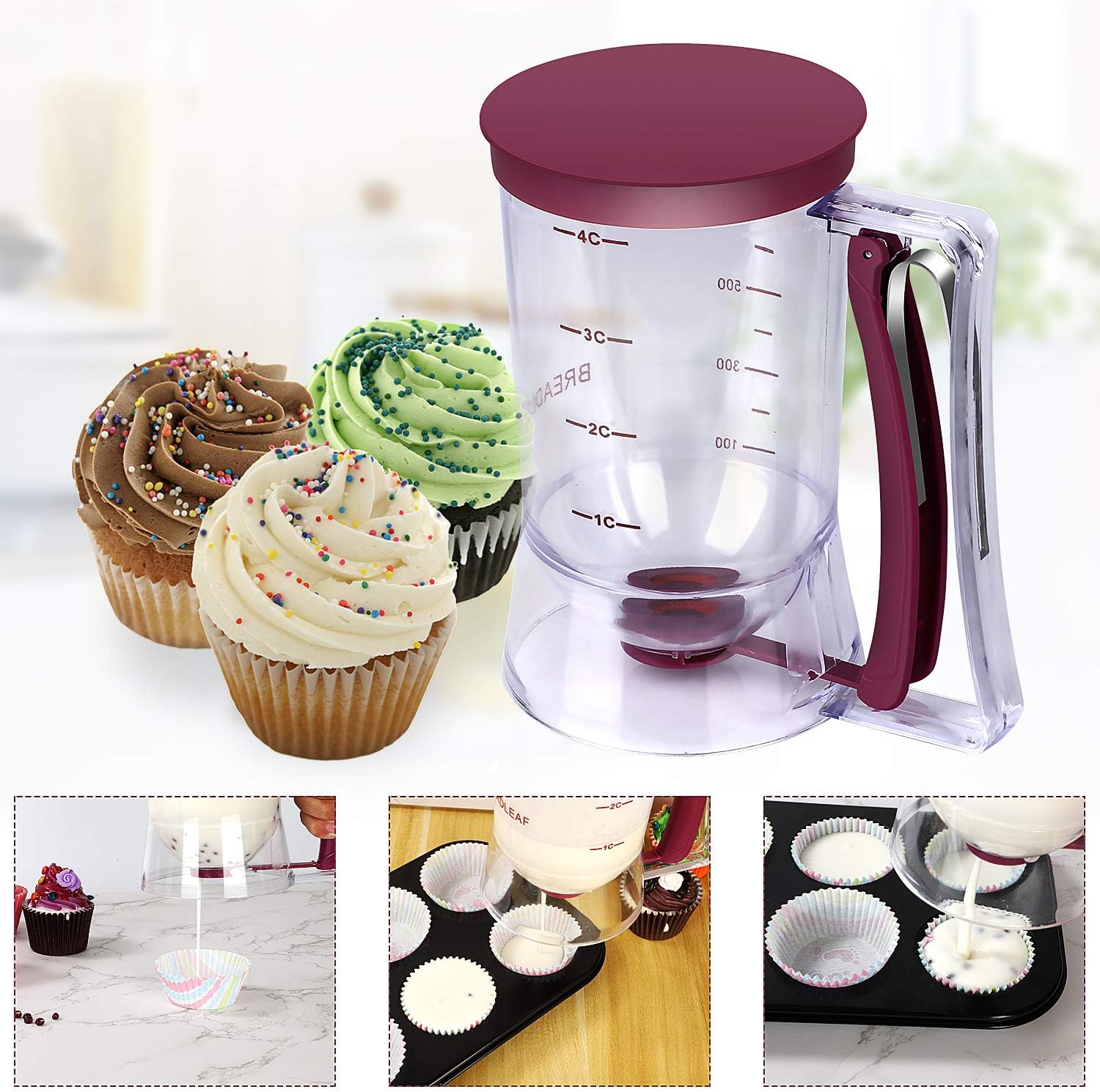 Batter Dispenser™ - Pancake & Cupcake Batter Dispenser - Heimnova