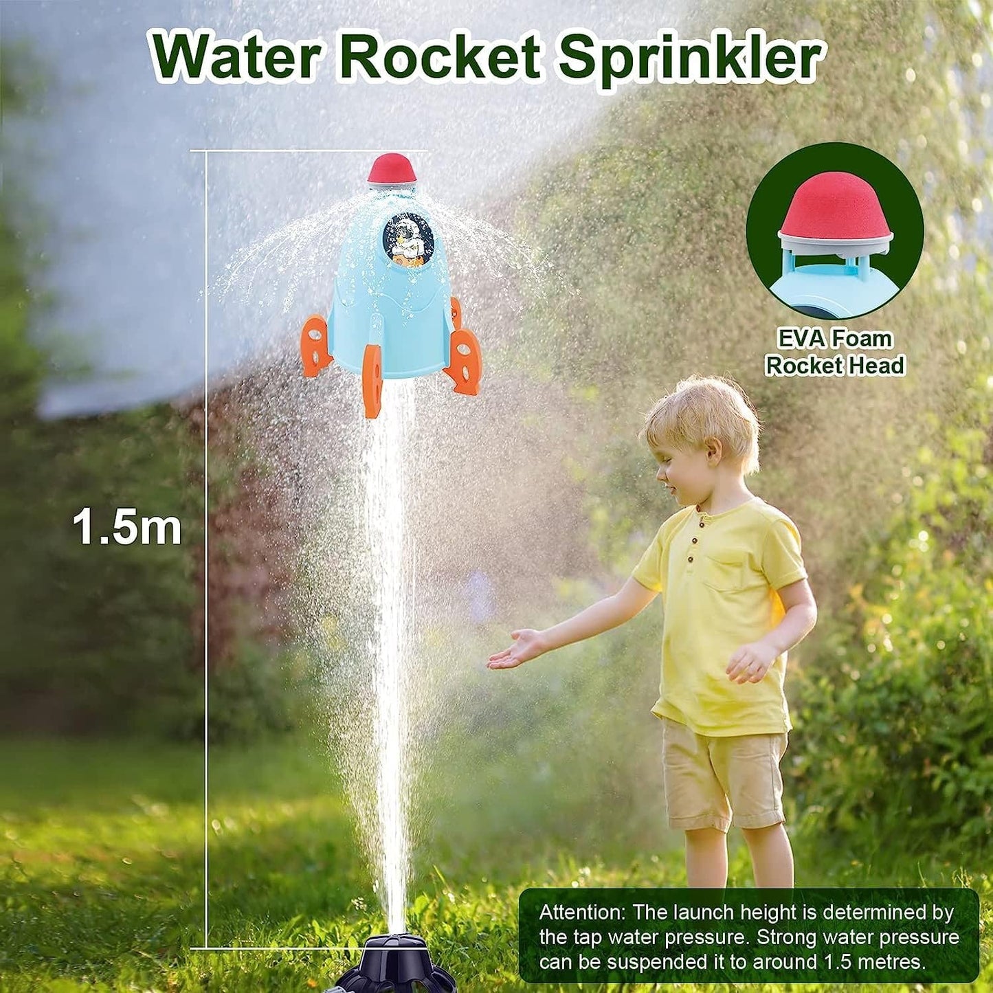 RocketSprinkler™- Hydro Launch Water Rocket - Heimnova